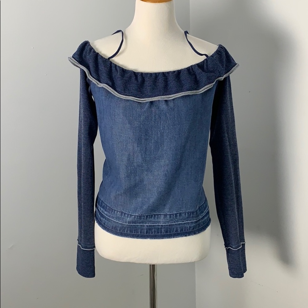 HOST PICK! Cloth and Stone by Anthro denim Top - Picture 4 of 6
